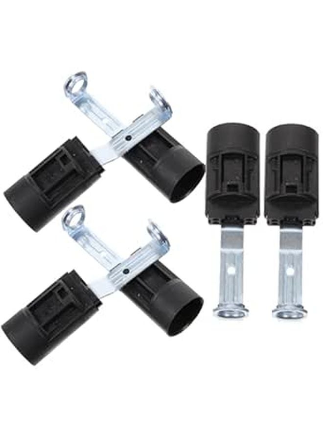 Black Candelabra Lamp Holders DIY Socket Kit for Chandelier Lighting Fixtures Indoor Outdoor - Image 1