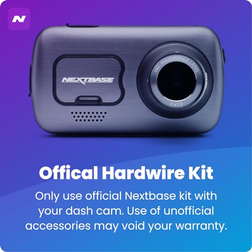 NEXT BASE Nextbase Series 2 Dash Cam Hardwire Kit- for Nextbase Dashcams 122, 222, 322GW, 422GW, 522GW, 622GW in Car Hard Wiring Kit Dash Cam Mini/Micro USB adpaters - Image 3