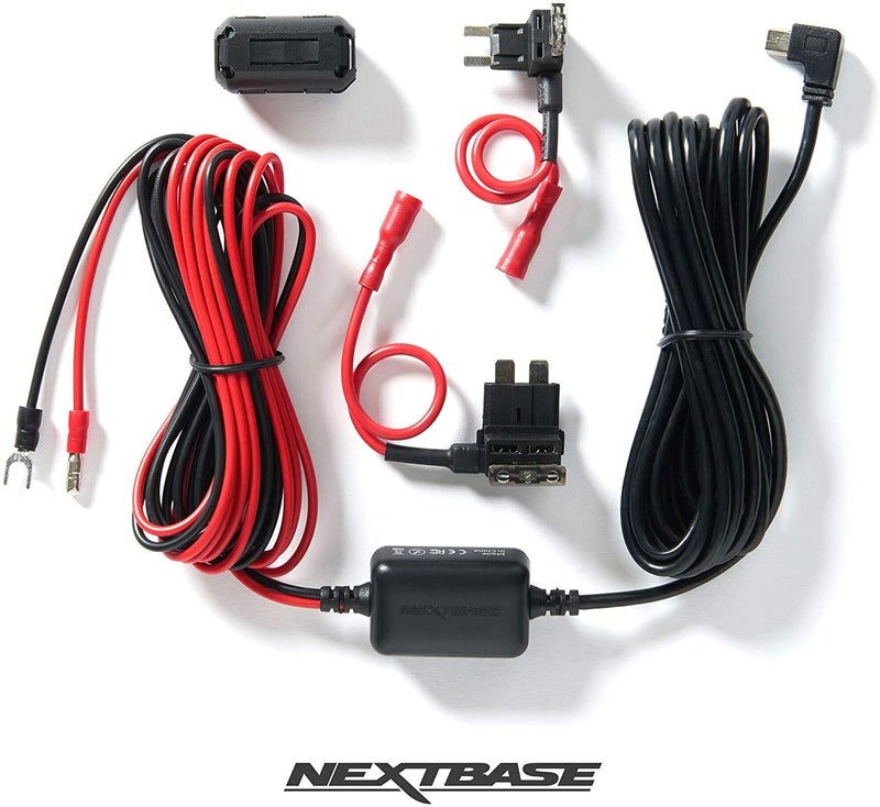 NEXT BASE Nextbase Series 2 Dash Cam Hardwire Kit- for Nextbase Dashcams 122, 222, 322GW, 422GW, 522GW, 622GW in Car Hard Wiring Kit Dash Cam Mini/Micro USB adpaters - Image 1
