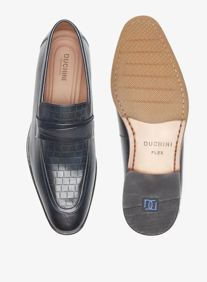 دوتشيني Duchini Men's Perforated Slip-On Loafers