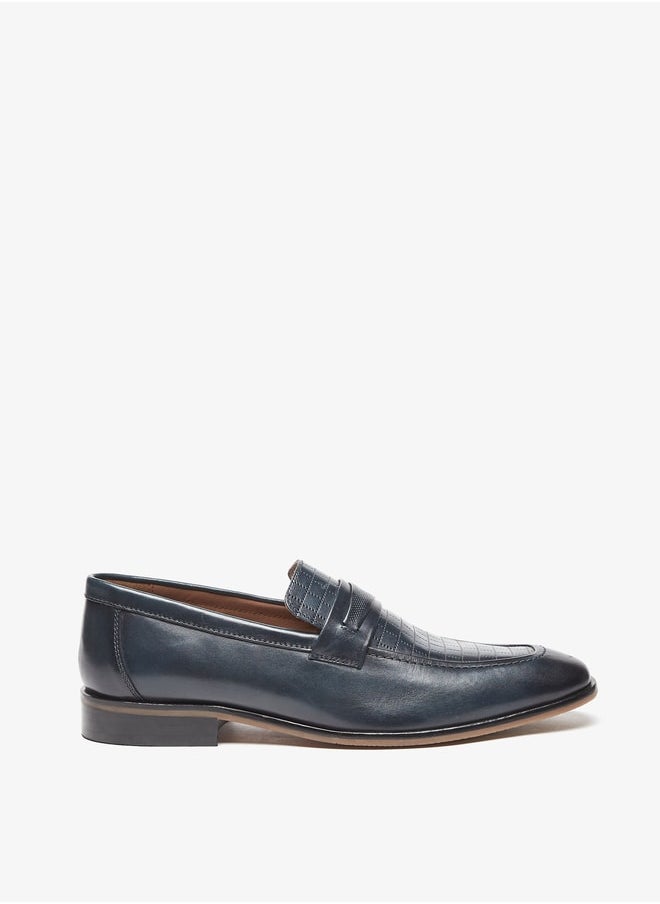 DUCHINI Duchini Men's Perforated Slip-On Loafers  - Image 3