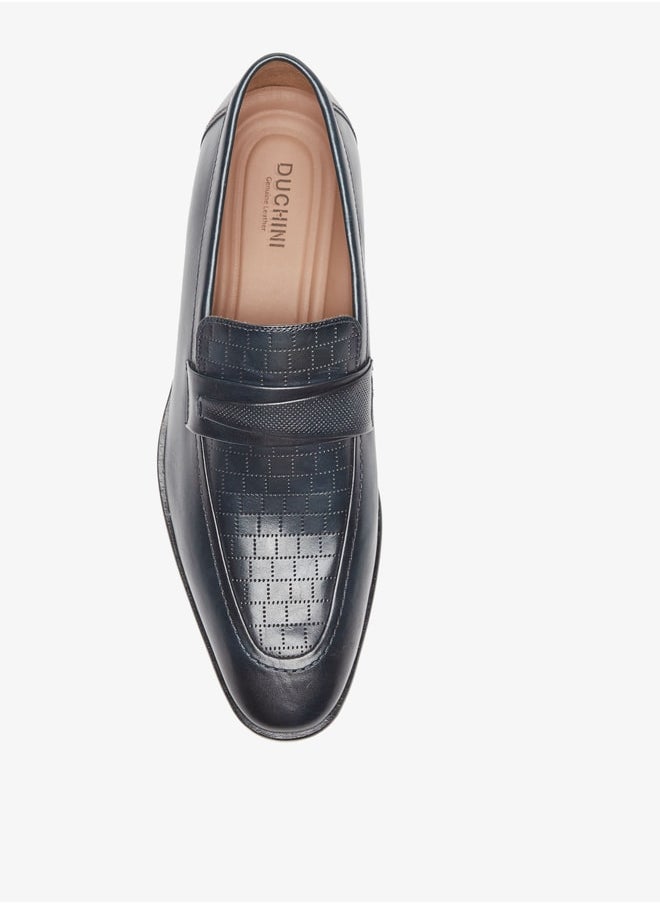 DUCHINI Duchini Men's Perforated Slip-On Loafers  - Image 4