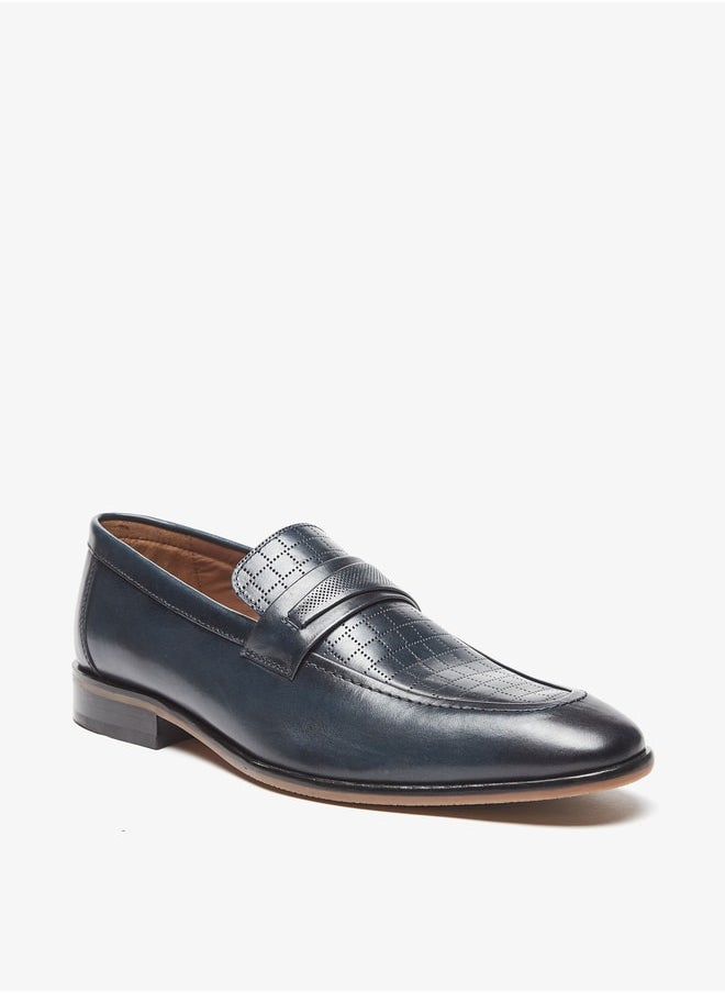 DUCHINI Duchini Men's Perforated Slip-On Loafers  - Image 1