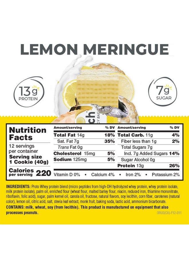 Power Crunch Protein Wafer Bars, High Protein Snacks with Delicious Taste, Lemon Meringue, 1.4 Ounce (12 Count) - Image 3