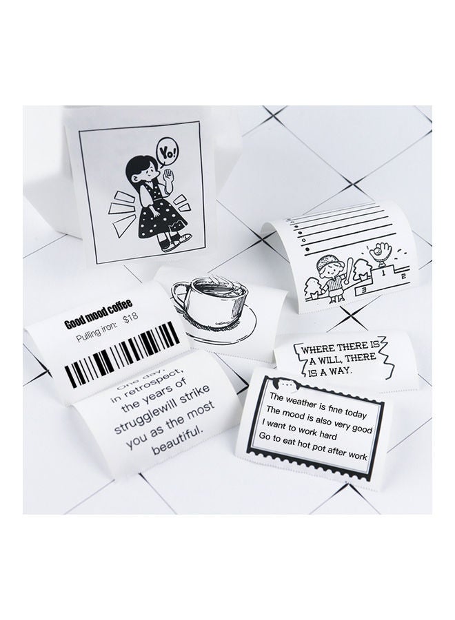 إسكدنيا مجموعة ورق حراري ذاتي اللصق مقاس 57 × 30 مم مكونة من 5 بكرات A4 - Image 2