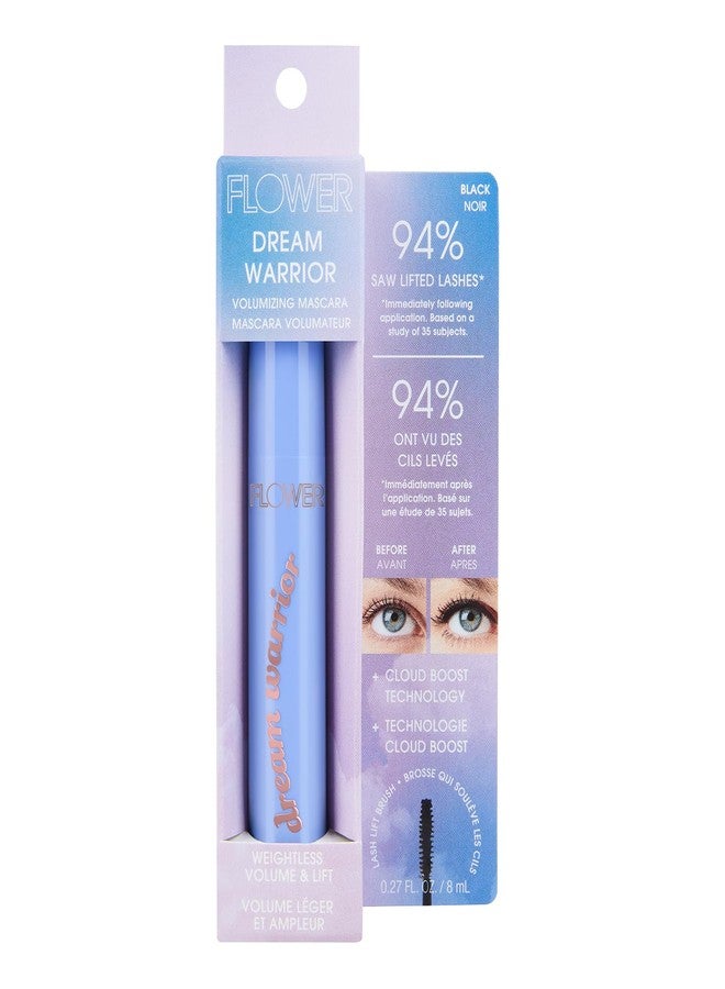 FLOWER Beauty By Drew Barrymore Dream Warrior Volumizing, Long-Wearing Mascara With Clump Free Technology for Lash Lengthening + Lash Lifting + Curling - Washable + Defining + Buildable - Black - Image 3