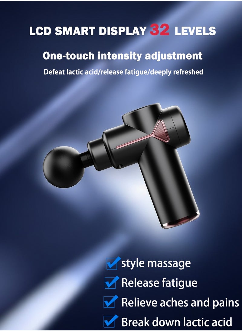 EqiEch Mini Massage Gun Deep Tissue Massage Gun Portable Electric Percussive Muscle Body Massager for Athletes Men Women Gift Small Quiet Body Massage Gun with Carrying Case  - Image 3