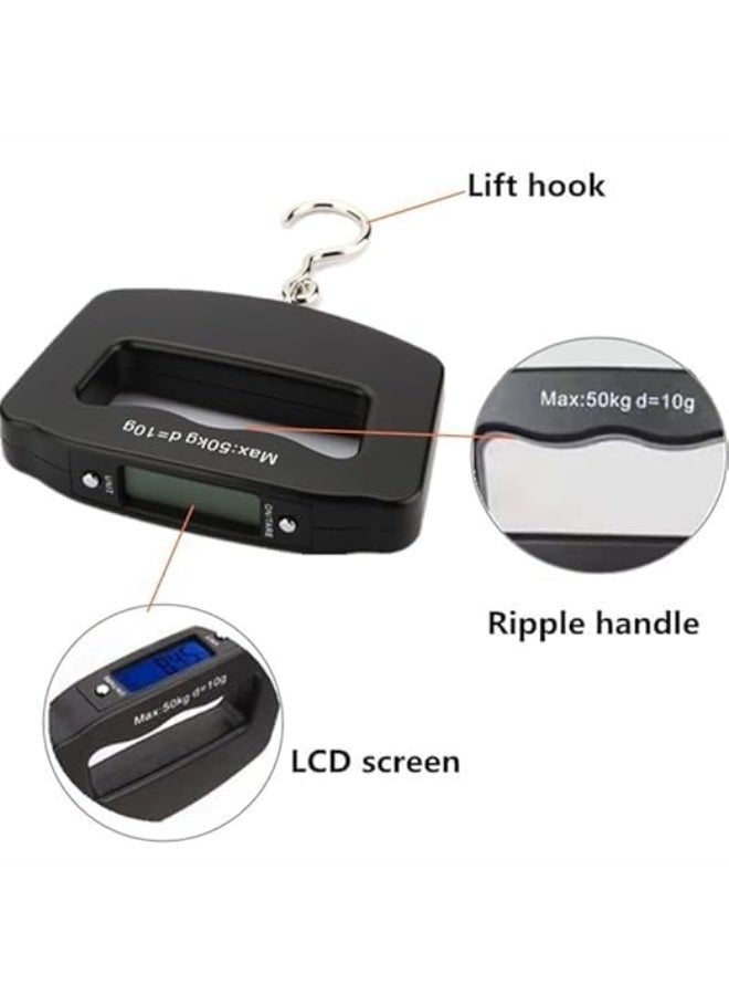 50Kg 10g LCD Home Electronic Digital Portable Hanging Weight Hook Travel Luggage Scale ( Hook) - Image 4