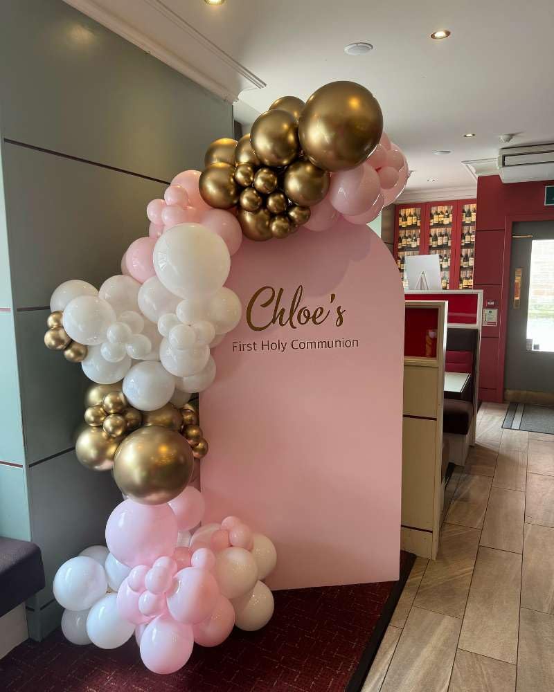 ADOINBY Pink and Gold Balloon Arch Kit, 154Pcs Baby Pink Metallic Gold Latex Balloon Garland kit, 18 12 10 5 Inch Different Size Balloons for Birthday Galentine's Day Valentine's Day Party Decorations - Image 4