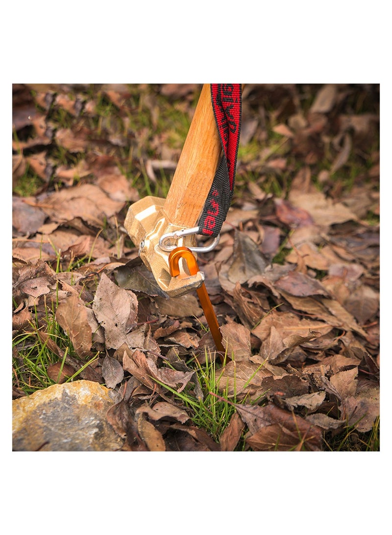 SYOSI Tent Pegs 12Pcs Aluminium Alloy Tent Stakes with Storage Pouch Bag Heavy Duty Garden Nail for Outdoor Camping Awning Tarp Hiking Gardening Park Lawn Beach - Image 2