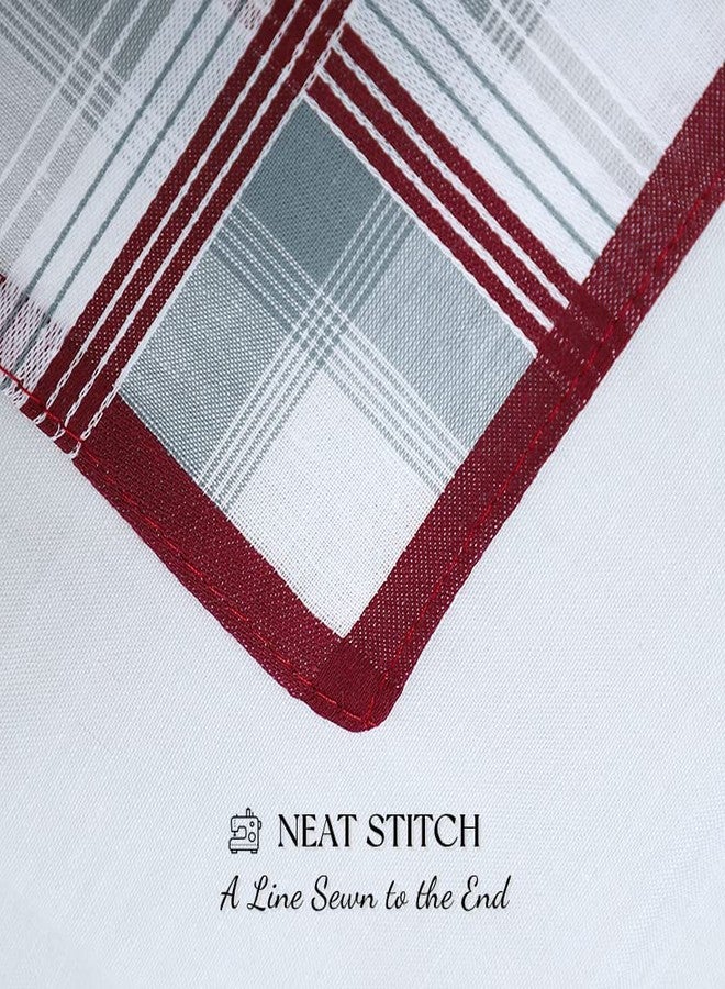 GB Selected Soft Cotton Handkerchiefs for Men with Elegant Pattern in Assorted Color, 16 inches Large hankies, Pack of 12 - Image 3