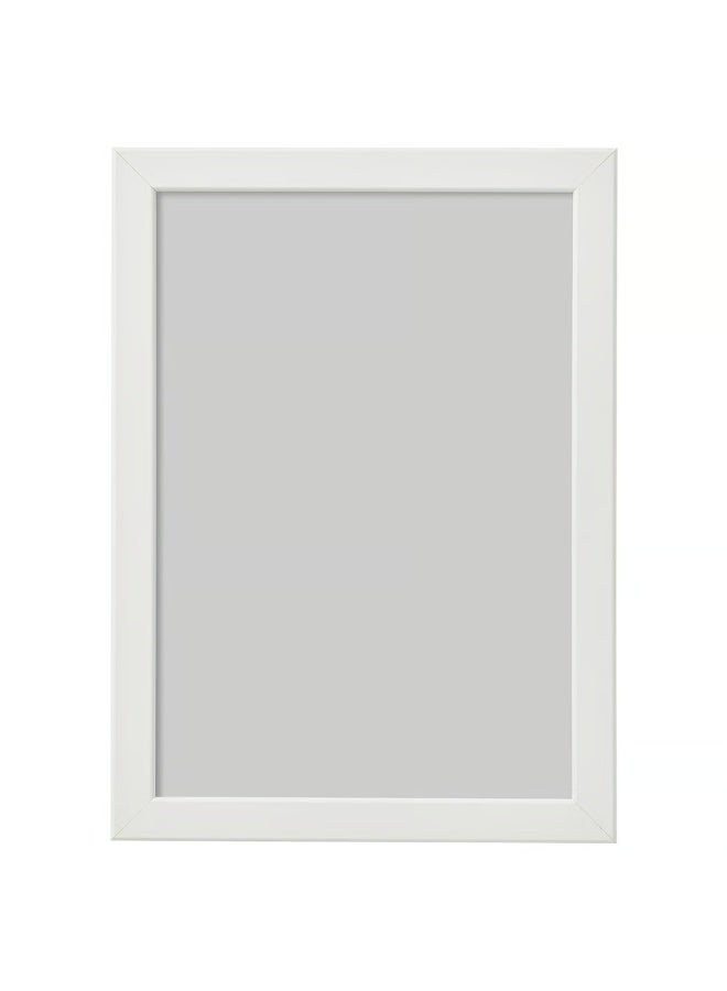 FISKBO Wall Picture Frame, Wall Hanging Photo Frame, Mounted Frame for Home, Office (Plastic & Fibreboard) White 21 x 30 cm - Image 1