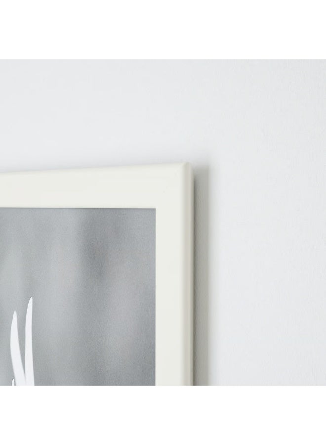 FISKBO Wall Picture Frame, Wall Hanging Photo Frame, Mounted Frame for Home, Office (Plastic & Fibreboard) White 21 x 30 cm - Image 3