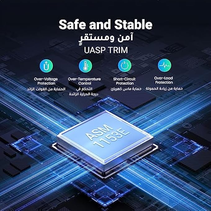 rayihni HARD DRIVE ENCLOSURE ADAPTER USB 3.0 TO SATA EXTERNAL HARD DISK CASE COMPATIBLE FOR 2.5 INCH 9.5MM 7MM SANDISK, WD, SEAGATE, TOSHIBA, SAMSUNG, HITACHI SATA III, HDD, SSD 6TB,PS5, PS4 - Image 2