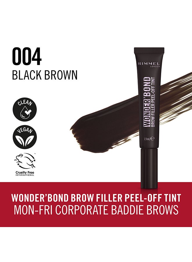 RIMMEL LONDON Wonder'Bond Brow Filler Peel-Off Tint - 004 - Black Brown, 7.7ml - Image 2