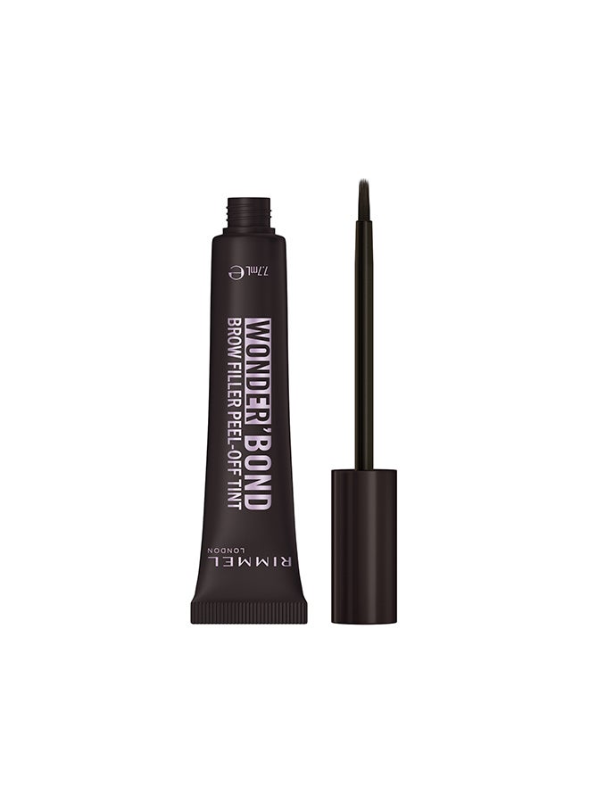 RIMMEL LONDON Wonder'Bond Brow Filler Peel-Off Tint - 004 - Black Brown, 7.7ml - Image 1