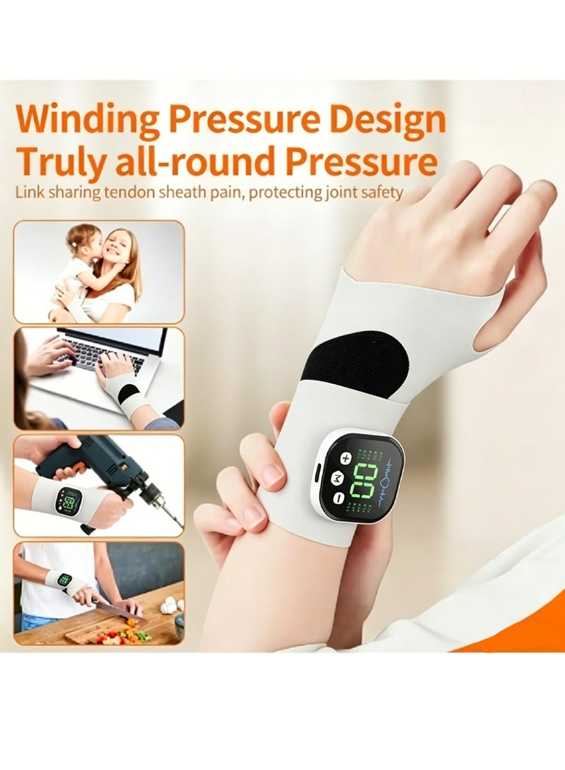 Bincoo Wrist Brace, Intelligent Tendon Sheath Hand Wrist Guard, Carpal Tunnel Wrist Massager, 8 Modes & 30 Levels, Magnetic Detachable Host, Wrist Relief, Portable Cordless Wrist Massager, Family Gift, Travel Fatigue Relief - Image 3
