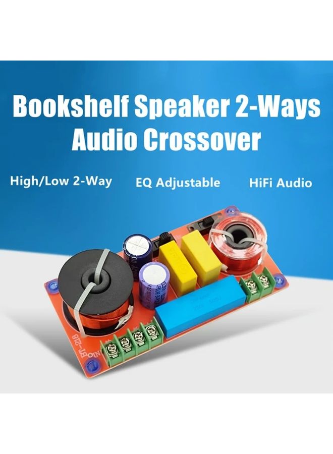1pc 2 Way HiFi Audio Crossover For Bookshelf Speakers 150W High Low Frequency Adjustable - Image 2