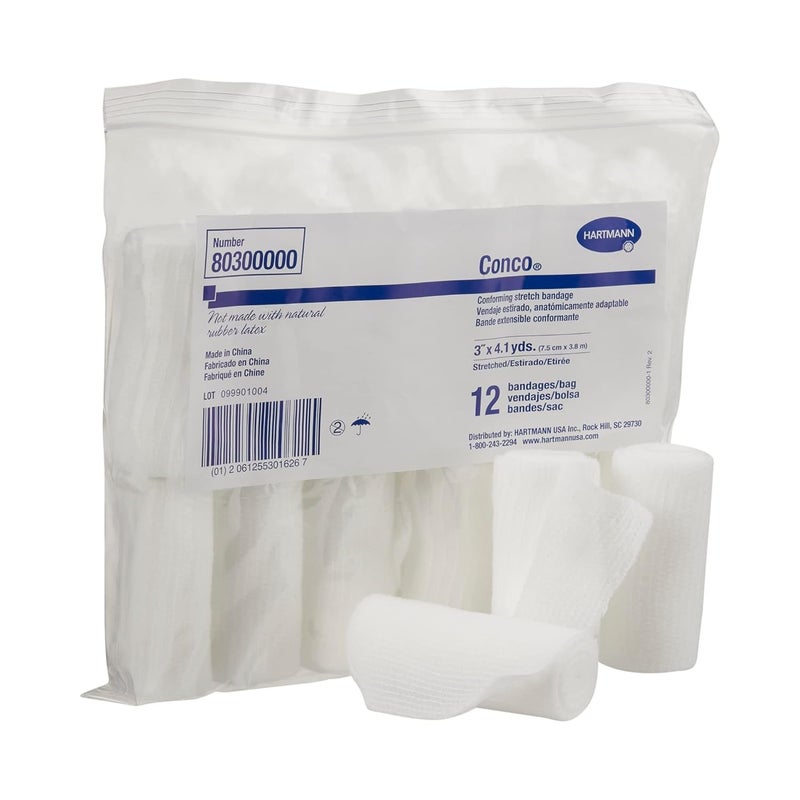 Hartmann 80300000 Conco Bandage NonSterile LatexFree 123 Length 3 Width Pack of 96 - Image 1