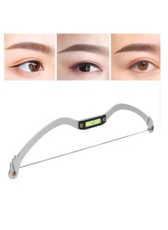 SYOSI Eyebrow Tattoo Ruler, Professional Microblading Line Marker Ruler Eyebrow Ruler Sticker More Symmetrical, Eyebrow Tattoo Positioning Tool Horizontal Ruler, Reuseable Eyebrow Positioning Tool (Silver)  - Image 2