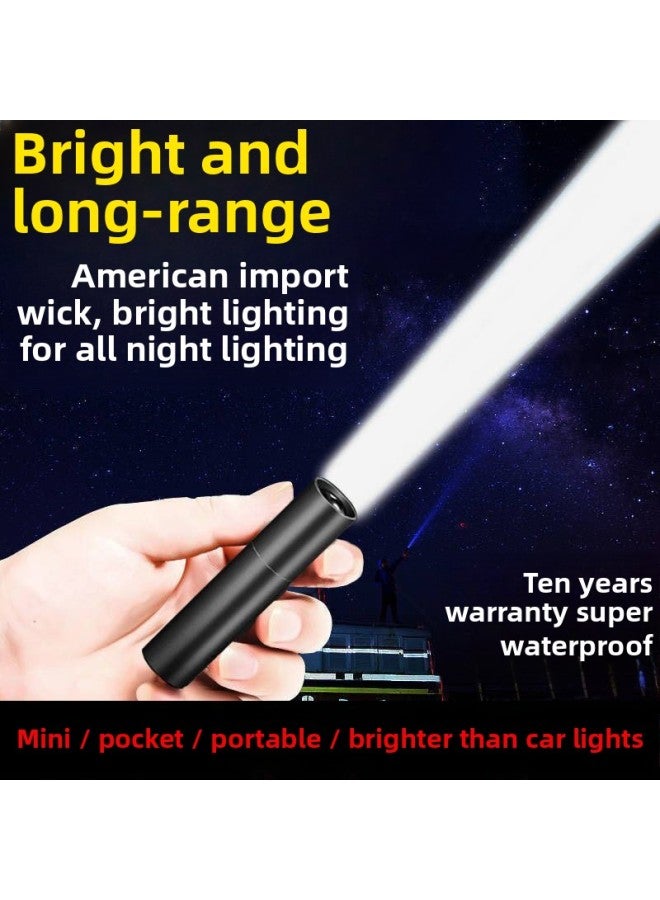 Portable Household Super Bright Flashlight Pocket Outdoor Lighting Mini Remote Rechargeable Factory Small Free Shipping Generation