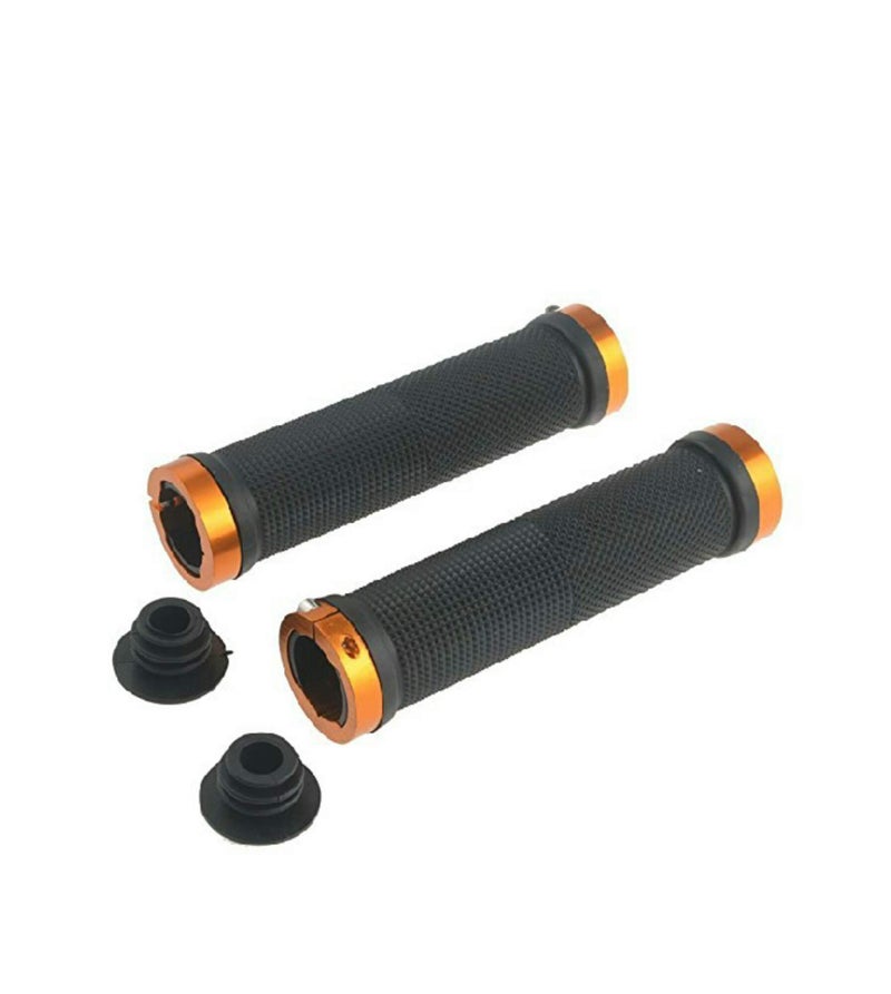 FASTPED ® Pair Cycling Lock-on Anti-Slip Bicycle Handlebar Handle Grips for MTB BMX Golden - Image 3