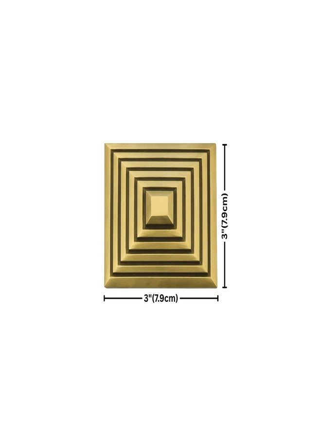 DEVDECOR Solid Brass Dome Door Studs, Decorative Golden Dome Fittings for Wooden Main Doors, Antique Finish, Premium Luxury Heritage Design (3 Inch) - Image 2