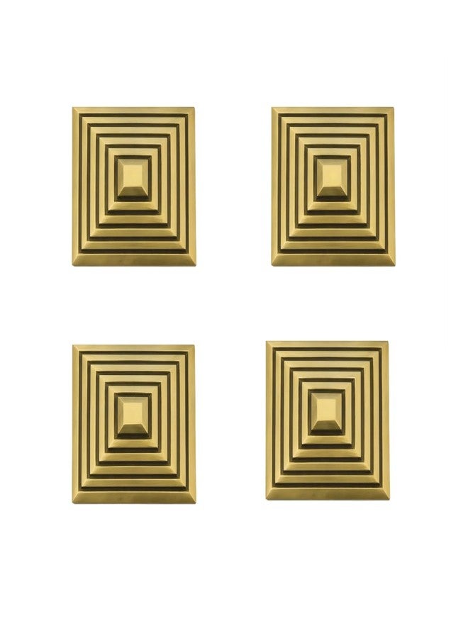 DEVDECOR Solid Brass Dome Door Studs, Decorative Golden Dome Fittings for Wooden Main Doors, Antique Finish, Premium Luxury Heritage Design (3 Inch) - Image 4