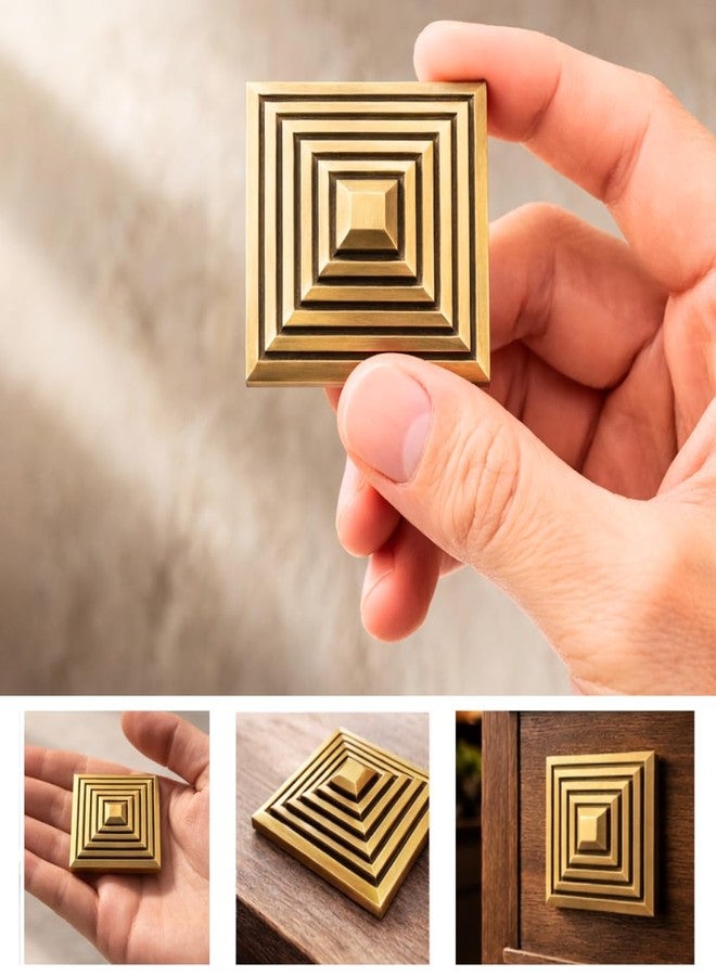 DEVDECOR Solid Brass Dome Door Studs, Decorative Golden Dome Fittings for Wooden Main Doors, Antique Finish, Premium Luxury Heritage Design (3 Inch) - Image 5