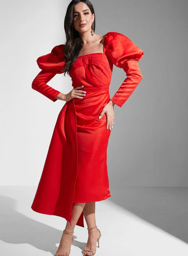 Virgos Lounge Balloon Sleeve Balloon Sleeve Dress