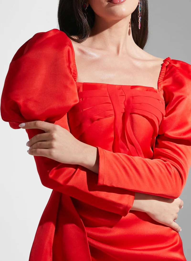 Virgos Lounge Balloon Sleeve Balloon Sleeve Dress