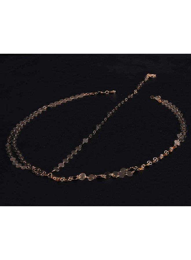 Denifery Bridal Boho Gold Head Chain Bridal Headpiece Bohemian Wedding Hair Accessories - Image 5