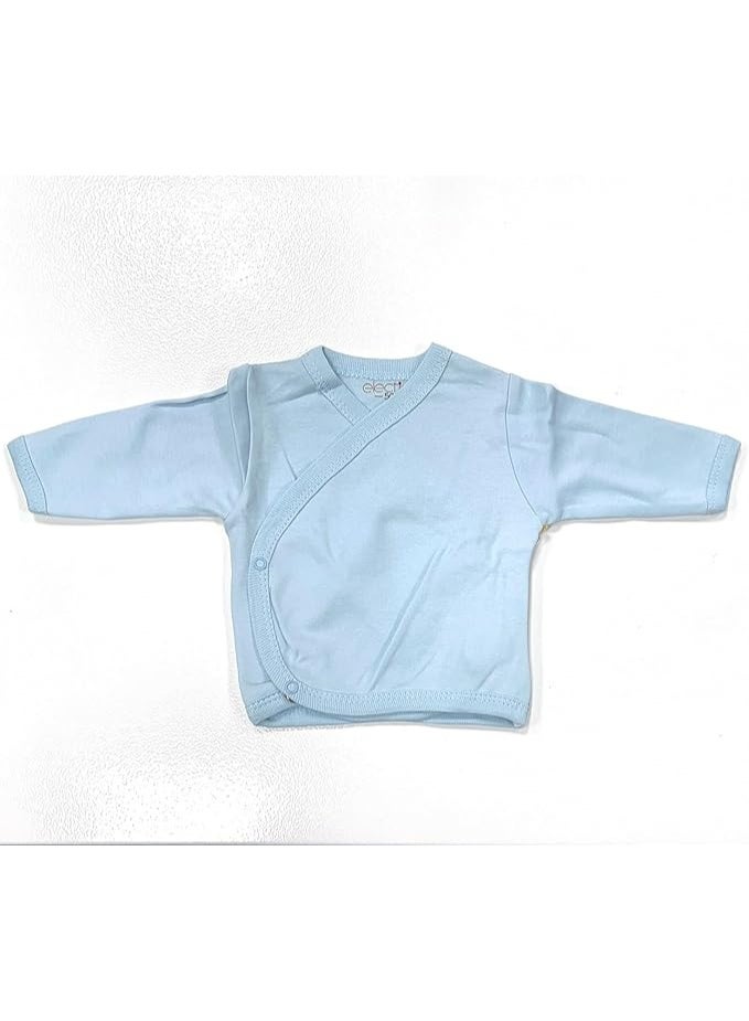 VITION 5 Pack Baby Side Snap Long Sleeve Shirts for 0-3 Months Boys & Girls, Cotton Comfortable Baby Kimono Tops (Made in Turkey) - Image 3