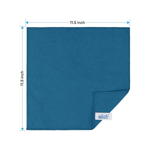 HOMEXCEL Navy Blue Microfiber Cleaning Cloth 24 Pack Cleaning Towels for Kitchen Lint Free ScratchFree Highly Absorbent and Reusable Cleaning Rags for House Window Cars 115 X115 inch - Image 3