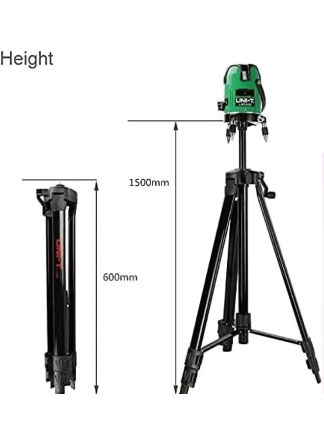 UNI-T UNI-T LM301 Height Adjustable Aluminum Alloy Multi Purpose Tripod Stand 1.5M for Laser Level, Camera, Measuring Meter, Cross Lase Liner  - Image 4