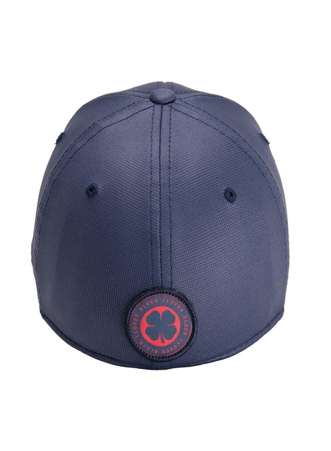Black Clover Spring Luck Navy S/M Hat with Psych Pink Clover - Image 3