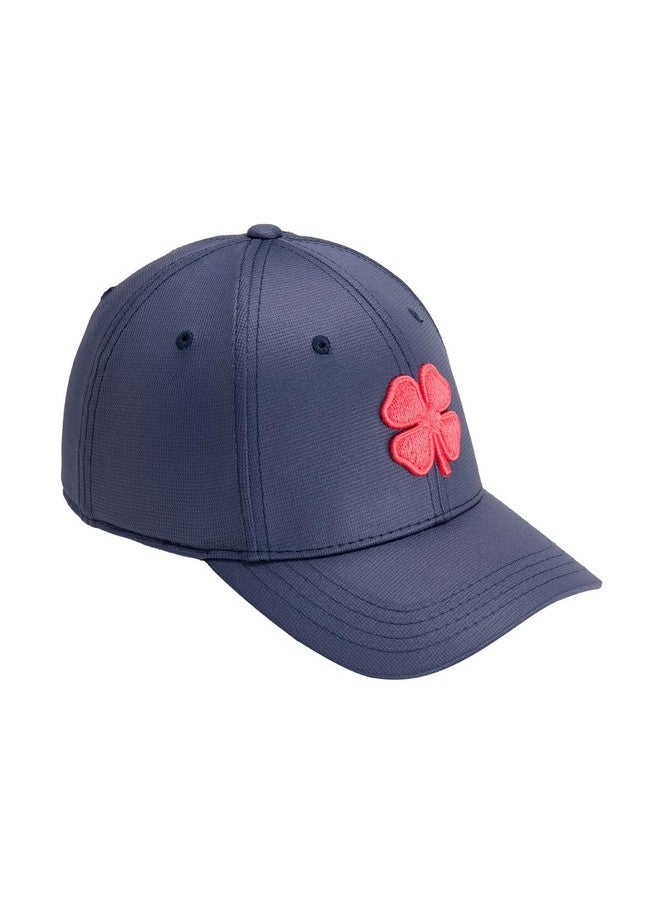 Black Clover Spring Luck Navy S/M Hat with Psych Pink Clover - Image 4