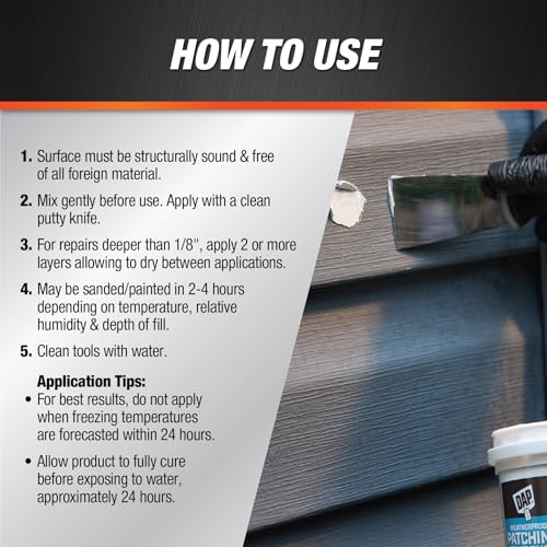 Dap مركب ترميم مقاوم للعوامل الجوية من DAP، أبيض، 16 أونصة (7079818740) - Image 3