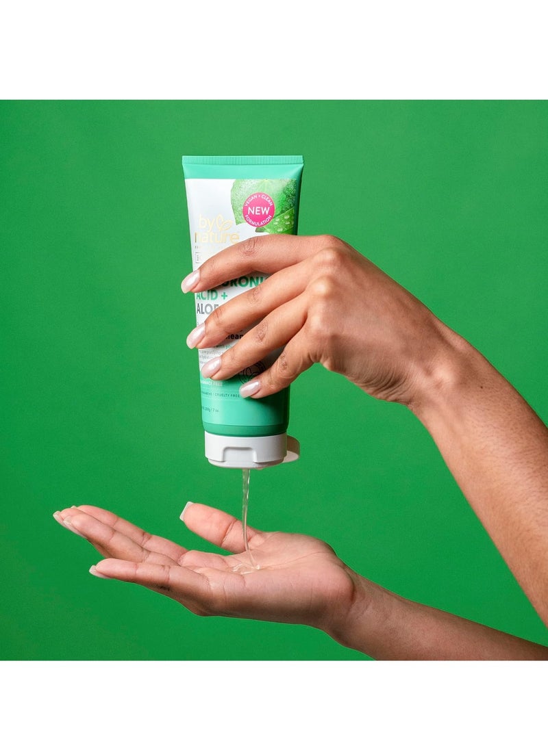 By Nature - By Nature Hyaluronic Acid + Aloe Vera Facial Cleanser to Hydrate & Brighten Your Skin - Skincare from New Zealand - Premium Face Cleanser - 7oz - Image 1