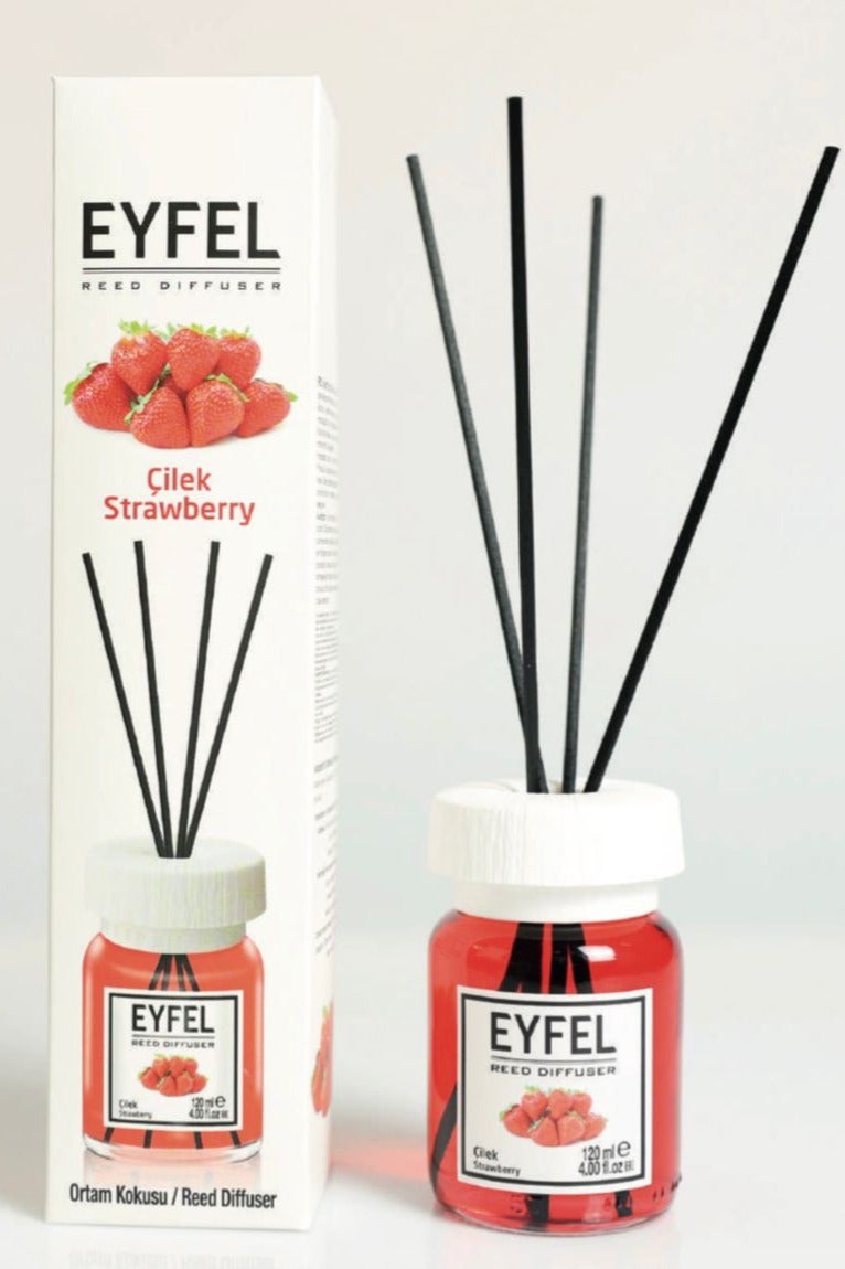 Eyfel Reed Diffuser, Strawberry Fragrance, 120 ml - Image 1