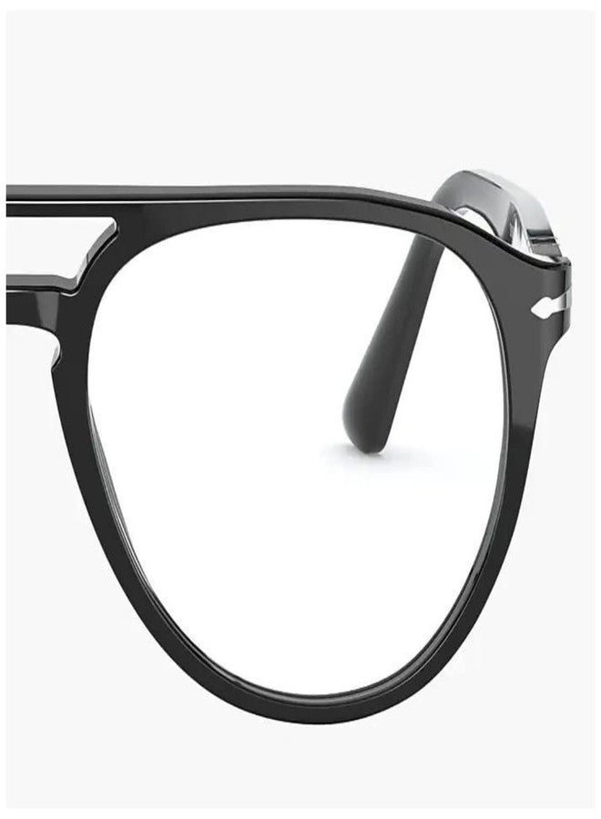 Dark Wost Blue light protection eyeglass For Men & Women | Shine Black | Medium Size Aviator Specs frame Anti Blue Ray Anti Glare Reduce Eyestrain Eyeglasses (BLK-3160) - Image 2