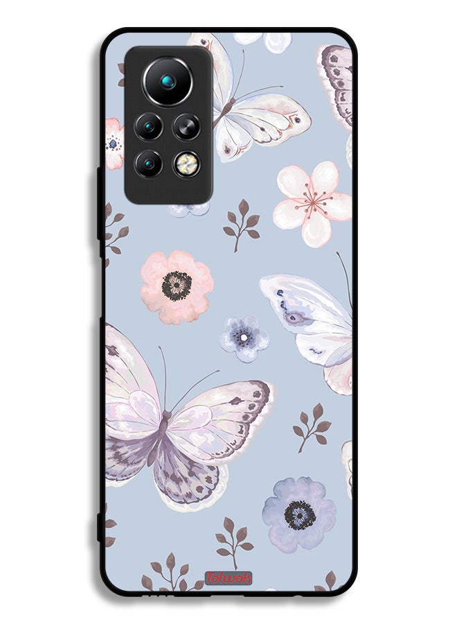 Tolwak Infinix Note 11 Pro Protective Case Cover Butterflies And Flowers - Image 2