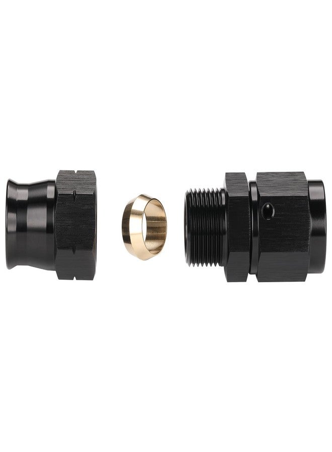 Podavelle 6AN Female Flare to 3/8" Hardline Compression Fitting Adapter Straight Aluminum Black - Image 5