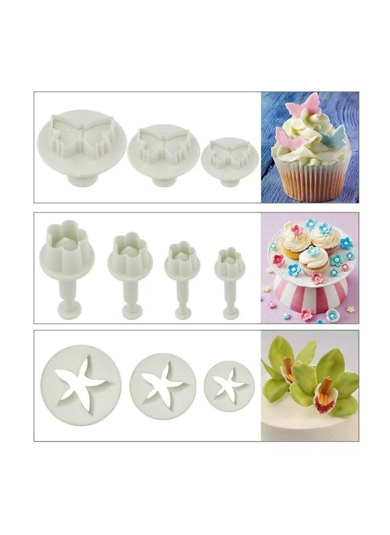 Goolsky - Fondant Tool Set, 68Pcs Cake Decorating Supply Kit with Rolling Pin for Fondant, Gumpaste, Sugar Paste, Fondant Roller, Smoother, Plunger Cutters Shapes - Image 1