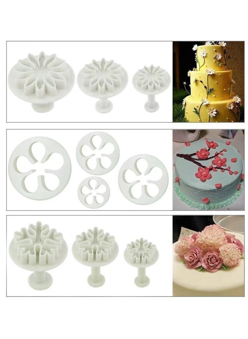 Goolsky - Fondant Tool Set, 68Pcs Cake Decorating Supply Kit with Rolling Pin for Fondant, Gumpaste, Sugar Paste, Fondant Roller, Smoother, Plunger Cutters Shapes - Image 1