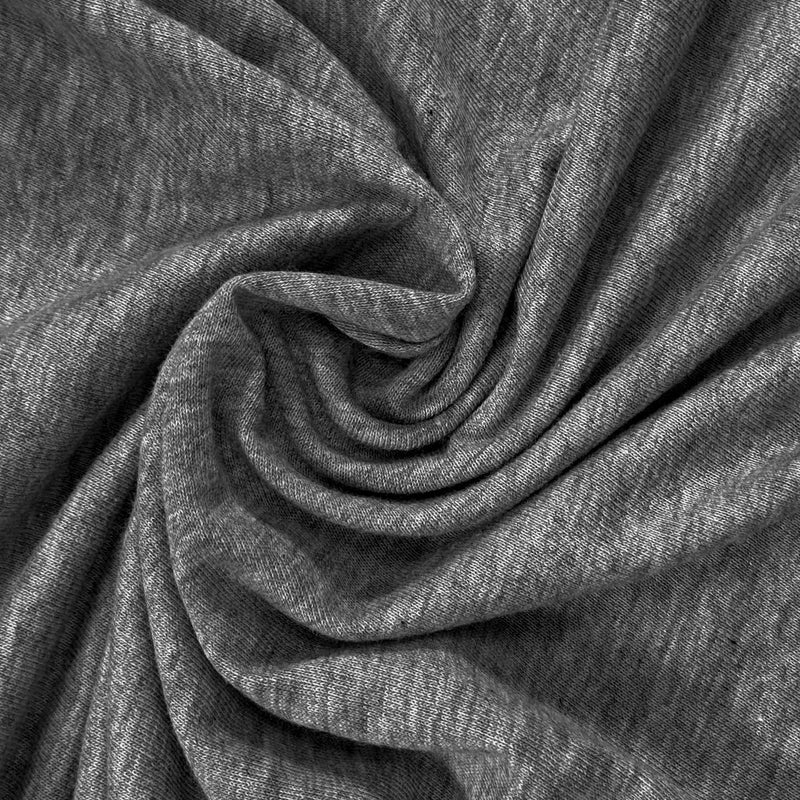 Briarwood Home Briarwood Home Heather Jersey Sheet Set 4pc Heather Bedding Set 100% Cotton Bed Sheet Set Breathable Deep Pocket Easy Fit Comfortable Cozy T-Shirt Soft Premium Bedding Set (Heather Charcoal  King)  - Image 5