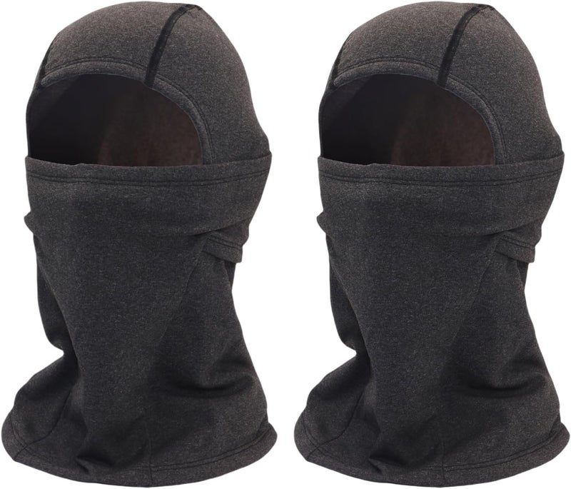 Rmaifc 2 Pcs Winter Ski Masks Balaclava for Motorcycle Helmet - Grey - Image 1