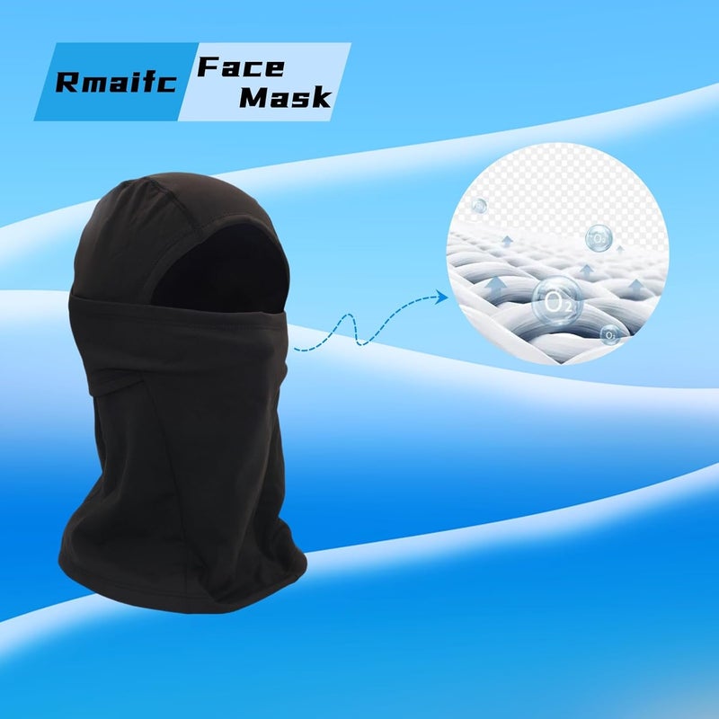 Rmaifc 2 Pcs Winter Ski Masks Balaclava for Motorcycle Helmet - Grey - Image 2