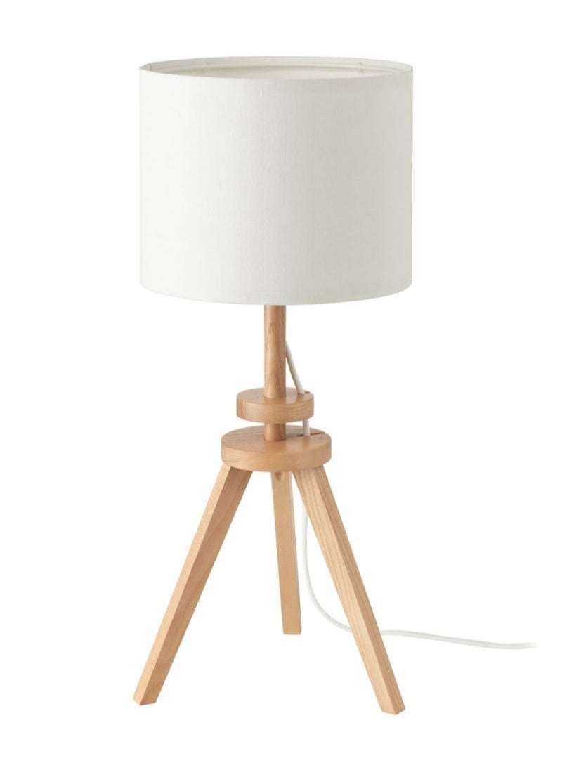Table Lamp White Beige 57centimeter