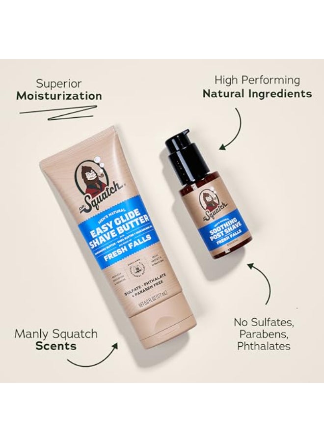 Dr. Squatch Dr Squatch Fresh Falls Smooth Shave Bundle Easy Glide Butter Soothing Post Shave Natural Ingredients Manly Fragrance Moisturizing - Image 3